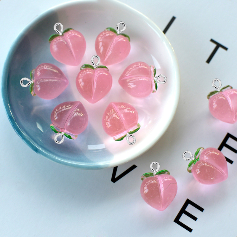 Resin Art Diy Kit - 10 шт. Новые прозрачные персиковые плоские