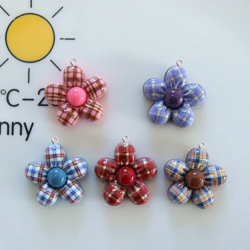 Resin Art With Flowers - 10 шт. подвесок из смолы в