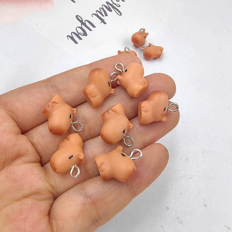 Resin Art Diy Kit - 10 шт. милых маленьких подвесок-капибар для