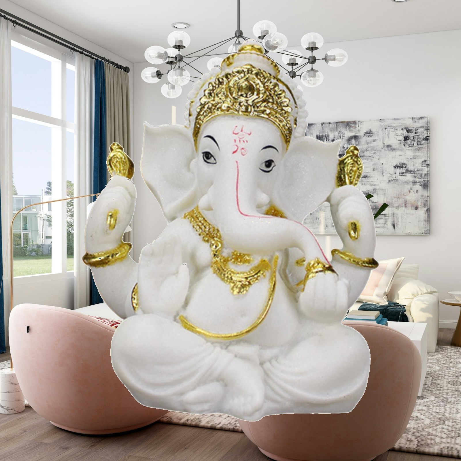Resin Art India - Индийская декоративная статуэтка из смолы: Будда,