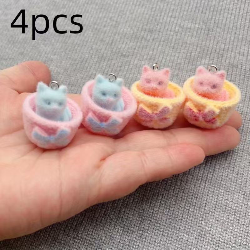 4 шт. 3D-подвески в виде кошек – обзор и цена Resin Art Diy Kit