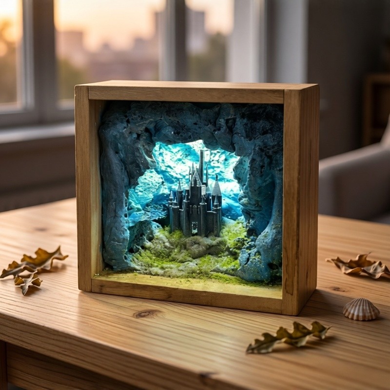 Креативная миниатюрная сцена п – обзор и цена Resin Art Underwater
