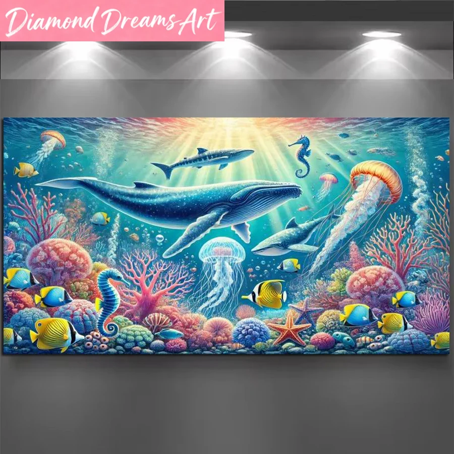Бескаркасная картина с морским – обзор и цена Resin Art Underwater