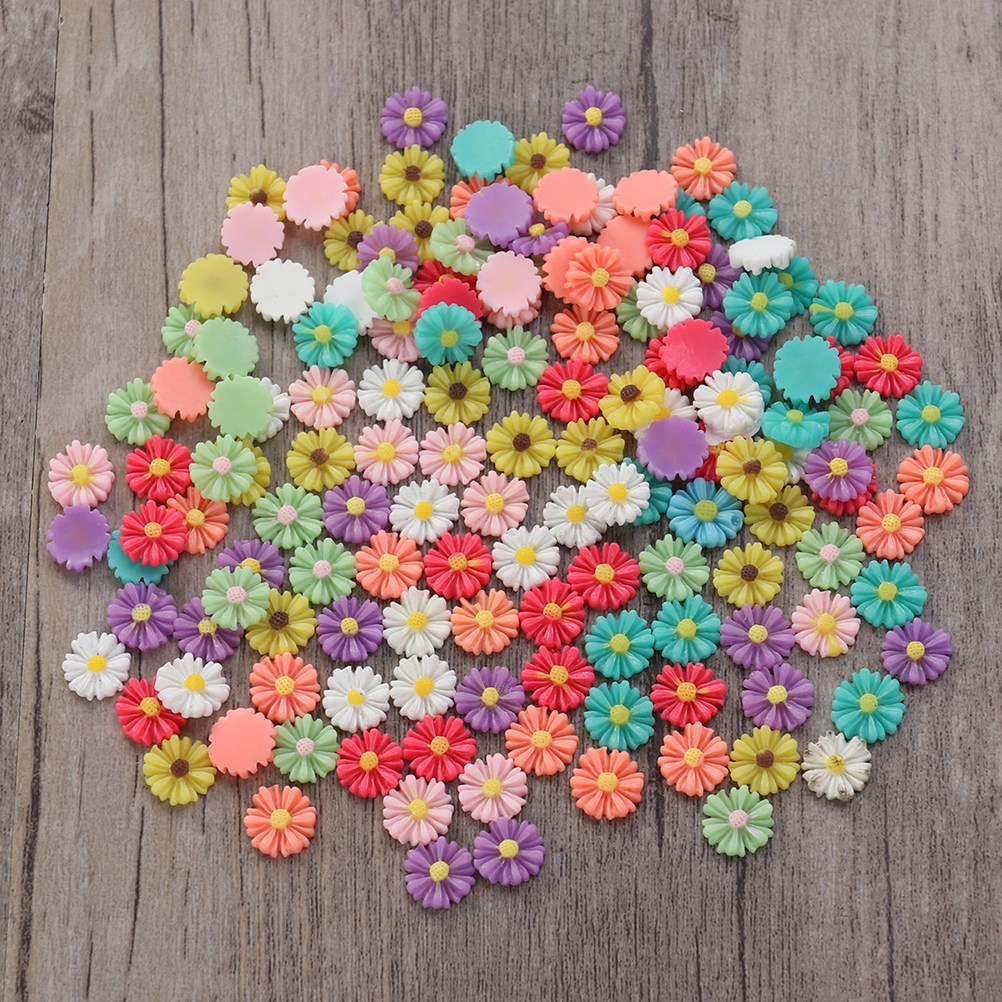 200 шт. 13 мм кабошоны в виде  – обзор и цена Resin Art With Flowers