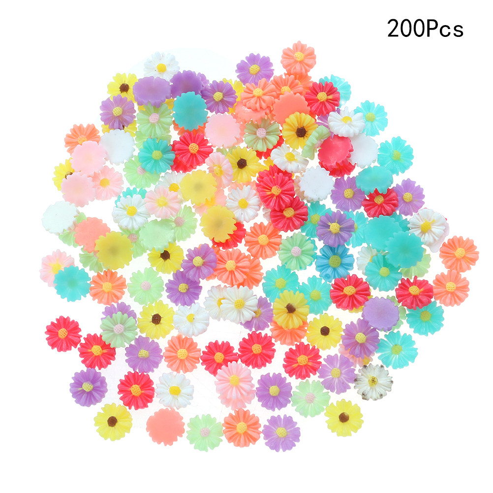 200 шт. 13 мм кабошоны в виде  – обзор и цена Resin Art With Flowers
