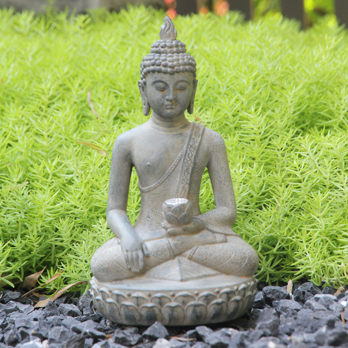 Статуя Будды, работающая от со – обзор и цена Resin Art India