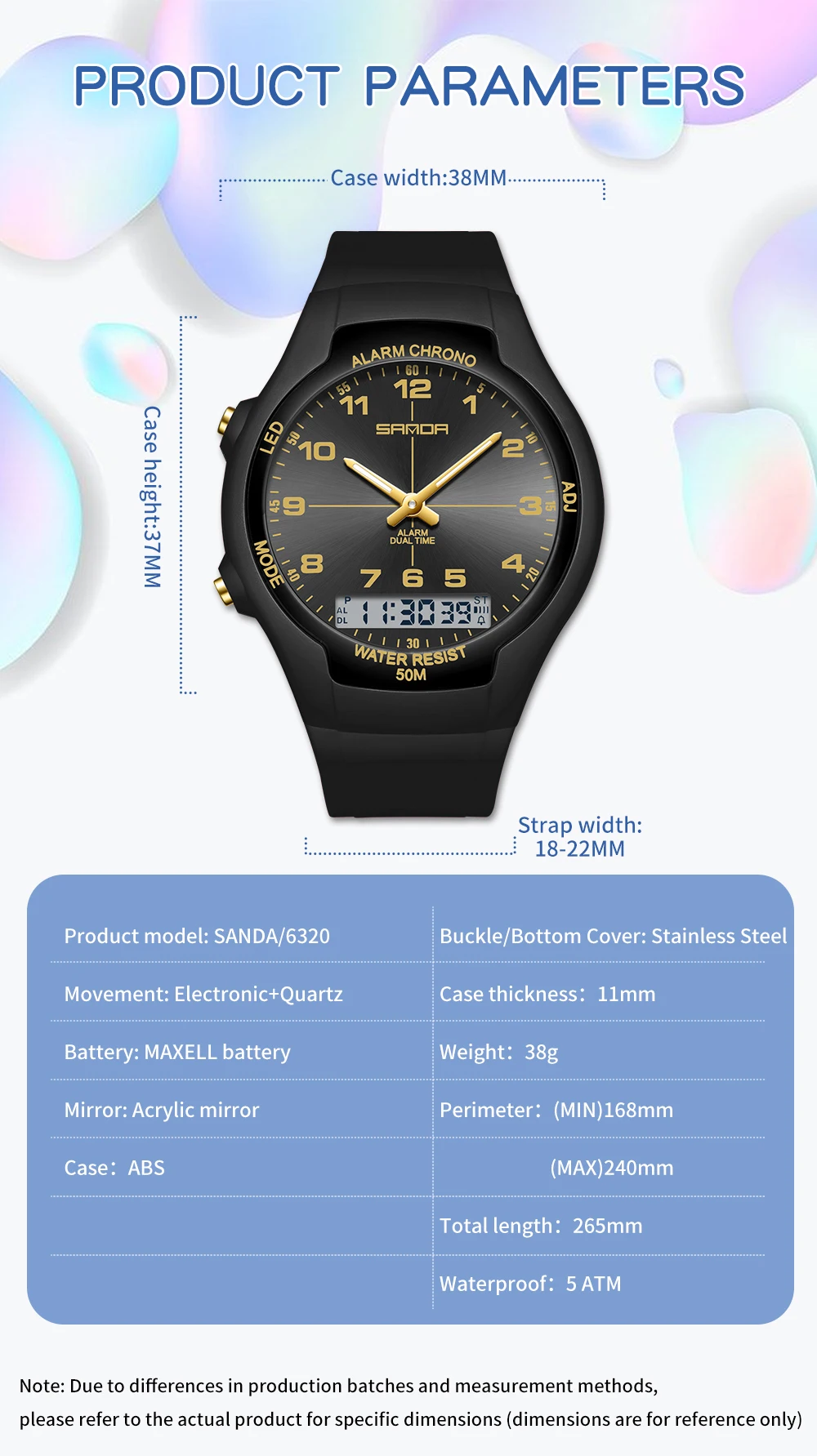 SANDA 6320 Новые спортивные во – обзор и цена Resin Art Underwater