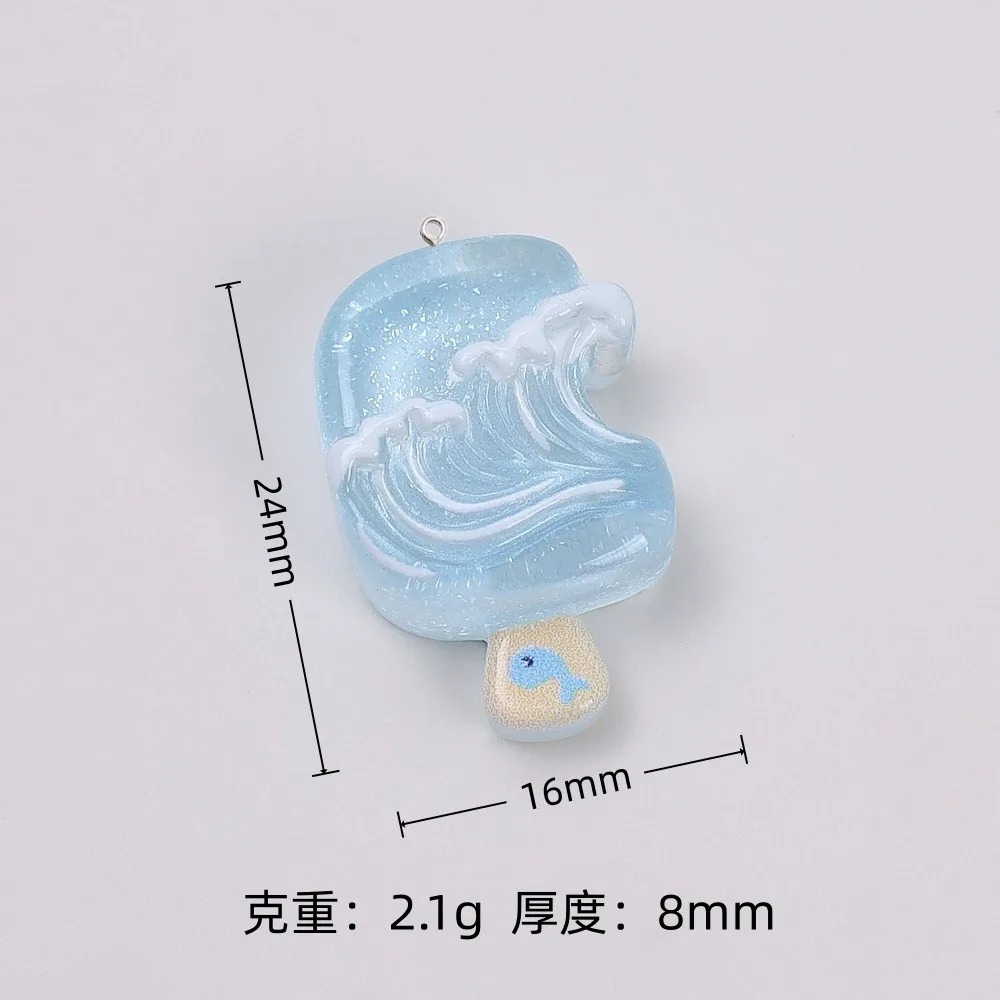 10 шт. милых летних подвесок и – обзор и цена Resin Art With Flowers