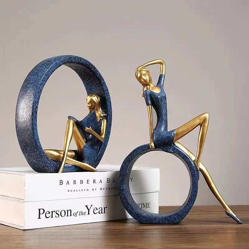 Набор из 2 статуэток: Девочка, – обзор и цена Resin Art India